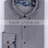 Shirt New Fashion 100% Cotton Business Shirt for Men Button Down Long Sleeve thumbnail-1
