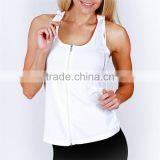 2016 Guangzhou Colorful Fashion Latest Women 100% Polyester Zipper Ladies Long Tops For Leggings thumbnail-5