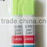 Polyester Green Flat Dress Shoe Laces