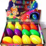 TPR Rubber Bounce Ball Rudgy Bounce Ball American Football Flashing Spiky Massage Ball