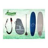 Epoxy fiberglass EVA Soft top sup boards , Square tail stand up surfboard