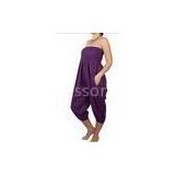 Purple Summer Women Jumpsuits And Rompers , Eco-Friendly  Trousers
