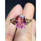 Neffly Fashion Nature Tourmaline Ring 18k Gold Diamond M1045R4378 thumbnail-3