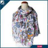 Diverse Pattern Print Scarf thumbnail-1