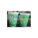 360ml White Disposable Smoothie Cups For Yogurt , Mung Bean Soup Cups