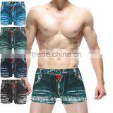 Blue Denim Look Panties r Print Boxer Panties/ Jnld Cotton Fruit Animal Boxers Panties Underwear/ Top Quality Underwear