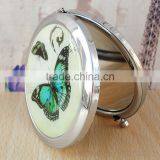 Butterfly Compact Cosmetic Makeup Round Handbag Purse Pocket Mirror thumbnail-3