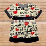 CH00259YIWU BOYA Cotton Milk Silk Dress Cotton Love Heart New Fabric Pattern Kids Clothes Wearing Boutique Dresses thumbnail-1