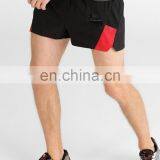 Mixcolor Black/red Elasticated 100% Polyamide Breathable Men Sports Shorts thumbnail-4