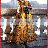 Floral print causal maxi dress manufacturer