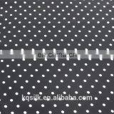 Pure Heavy Silk Georgette Fabric With Poka Dots Pattern