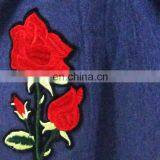 Hand Embroidery Designs Smart Casual Girl Denim Dress for Girls Kids thumbnail-4