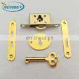 Gold Color Wooden Jewerlry Box Lock Wooden Case Lock In Five Set thumbnail-2