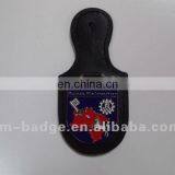 Metal Badge With Leather