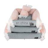 HQP-JJ26 HongQiang New Autumn/winter 2020 Angel Lace Three-piece Set of High Elastic Environmental pp Cotton Nest thumbnail-1