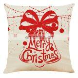 Marry Christmas Pattern Cushion Cover Happy New Year Pillow for Sofa Bed thumbnail-2