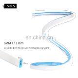 5m 6 X 12mm DC12V 2835 Flexible Led Striped Neon Ribbon Lights Silicone Tape IP67 Waterproof Red Green Blue White Pink thumbnail-3