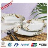 Leaf Decor Porcelain Round Crockey Set thumbnail-1