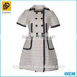 Hot Sale Short Sleeve White Italy Down Jacket With Buttons thumbnail-3