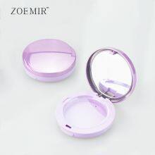 Luxury Purple Pressed Powder Case Cosmetic Makeup Case Empty Pink Compact Powder Case Packaging