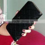 Flower PiNK and Black Multicolor Handbag Purse Wallet Caretera Para Dama Carteira Pu Leather Multifunction thumbnail-3