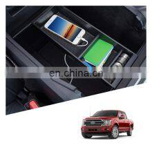 Interior Accessories Parts Silicone Armrest Rest Storage Box Center Control Console Organizer Tray For Ford F150 2015-2020 thumbnail-1