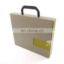 Custom With Logo Paper Briefcase Shaped Colored Chocolate Candy Packaging Cardboard Sheets 3x3x3 Inlay Box thumbnail-3