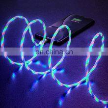 Wholesale Magnetic Fast Charging USB Cable Flowing Light Phone Accessories Data Cables thumbnail-3
