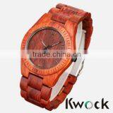 BEWELL Water Resistant Wood Watch Wooden Bamboo Western Wrist Watch ECO Friendly Watch thumbnail-4