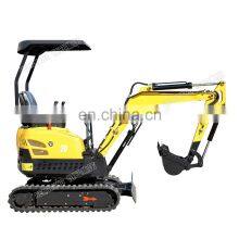 FREE SHIPPING Mini_excavator CE/EPA/EURO 5 China Wholesale Compact Mini Digger Excavator 1 Ton Price With Thumb Bucket for Sale thumbnail-1