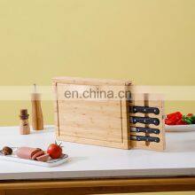 Wholesale Organic Eco-friendly Cutting Cheese Serving Board Bamboo Picnic Bamboo Cheese Cutting Board Set