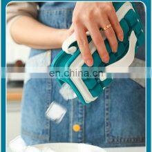 Latest Best Logo Portable 2022 Eco Friendly New 2 in 1 Small Custom Molds Ice Cube Tray Silicone thumbnail-5