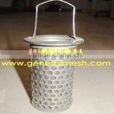 Carbon Steel Perforated Metal Basket Strainer and CYLINDER | Generalmesh