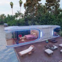 Luxury Space Capsule Container House Mobile Prefab Modular Apple Cabin Pod Home CAPSULE HOMES Movable Hotel With 2 Bedrooms thumbnail-5