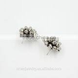 2015 Hot Sale Fashion Cluster Earring Beads Stud Earring Base thumbnail-2
