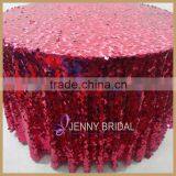 SQN74 Best Price Gorgeous Raspberry Beaded Table Clothes Wedding Quality Choice thumbnail-1