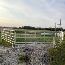 Rundrohr-Pferdezaun-Gatter, Gehegepanels, Rinder-, Pferde-, Kuh- und Schafzaunpanels, wasserdicht thumbnail-3