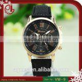 2016 New Leather Geneva Watches Women Dress Quartz Roman Style Leather Wristwatch Hot Sale Lady Watches thumbnail-1