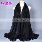 Wholesale New Arrvial Studs Beaded Muslim Hijab Scarf Shawl Quality Choice thumbnail-2