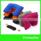 Hot Selling Inflatable Travel Airline Pillow Travel Kit Set thumbnail-2