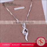 Latest white gold neckalce designs for girls LKNS925P002