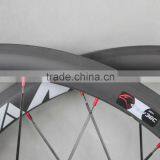 700C Carbon Wheels Clincher Road Carbon Rims 21mm Width Bicycle Wheelset With Titanium Quick Release 38C thumbnail-2