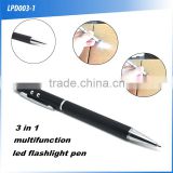 (160041) Promotional gift red laser 3 in 1 led torch light pen with customized logo                        
                                                Quality Choice
