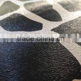 Multifunctional Cow Pattern PVC Leather Indoor Long Wooden Storage Folding Bench thumbnail-2