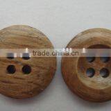 15mm natural 4 holes wooden shank hand sewing button