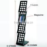 4 Tier Black Color Folding Office Library Bookshelf thumbnail-4