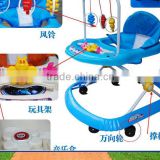 2015 new design baby walker with pushing hands