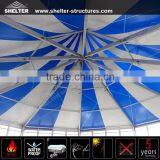 Blue and White PVC Fabric Polygonal Style Multi-sides Event Dome Tent With Glass Wall thumbnail-4