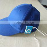 Cheapest customized music cap with MP3 for promotion