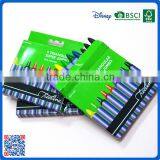 2016 Wholesale 9 Colors Triangular Crayons in Paper Box Customized Logo Printed Crayons thumbnail-2